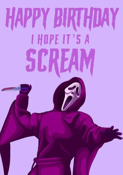 Happy Birthday Michael Myers, Happy Birthday Michael, Scream Ghostface, Happy Birthday Card, Michael Myers, Happy Birthday Cards, Scream, Birthday Cards, Happy Birthday