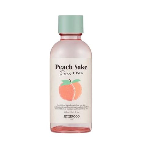 SKINFOOD Peach sake Toner I Refreshing Toner I Peach Extract power I Pore-Minimizing Formula I Korean Beauty Secret I 135ml Conditioner Curly Hair, Pink Skincare, Peach Extract, Natural Hair Shampoo, Korean Beauty Secrets, Feminine Wash, Hair Tint, Japanese Sake, Skin Care Shopping