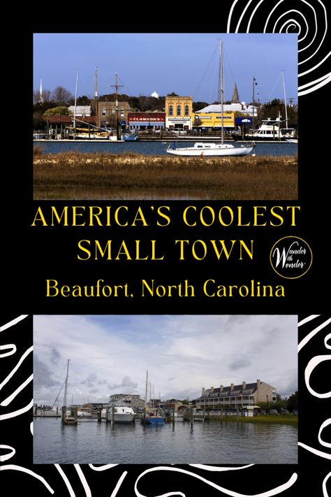 North Carolina Small Towns, Beaufort North Carolina, Lake Toxaway Nc North Carolina, North Carolina Beach Towns, Small Towns In California, Vintage North Carolina Postcard, North America Travel Destinations, North Carolina Travel, Beach Adventure