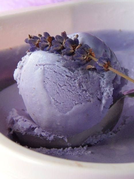 Lavender ice cream . Lavender Ice Cream, Lavender Recipes, Lavender Cottage, Ice Cream Desserts, Homemade Ice, Sugar Rush, Homemade Ice Cream, Frozen Desserts, Frozen Treats