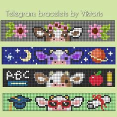 Loom Designs, Easy Perler Beads Ideas, Bead Loom Designs, Pixel Art Templates, Perler Bead Templates, Perler Bead Crafts, Diy Perler Bead Crafts, Beaded Bookmarks, Diy Friendship Bracelets Patterns