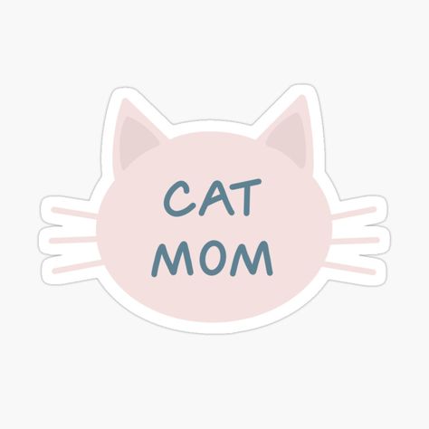 Cat Mom Sticker, Pet Stickers, Art Gift Ideas, Etsy Art, Buy A Cat, Cat Mom, Art Gift, Free Printable, Stuff To Buy