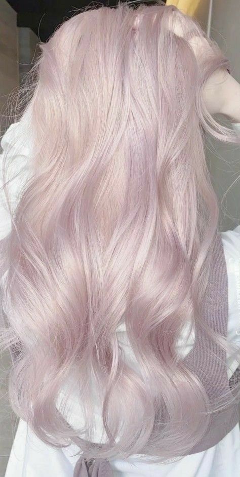 Periwinkle Blonde Hair, Hair Asian, Korean Hair Color, Cute Hair Colors, Pastel Pink Hair, Dyed Hair Inspiration, Hair Color Pastel, Pretty Hair Color, Platinum Blonde Hair