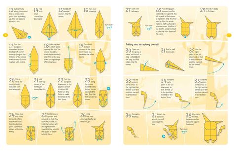 Nice Pokemon Origami Instructions Pokemon Origami, Origami Pikachu, Origami Tutorial Easy, Origami Paper Folding, Origami Step By Step, Origami Models, Origami Dragon, Cute Origami, Origami Love