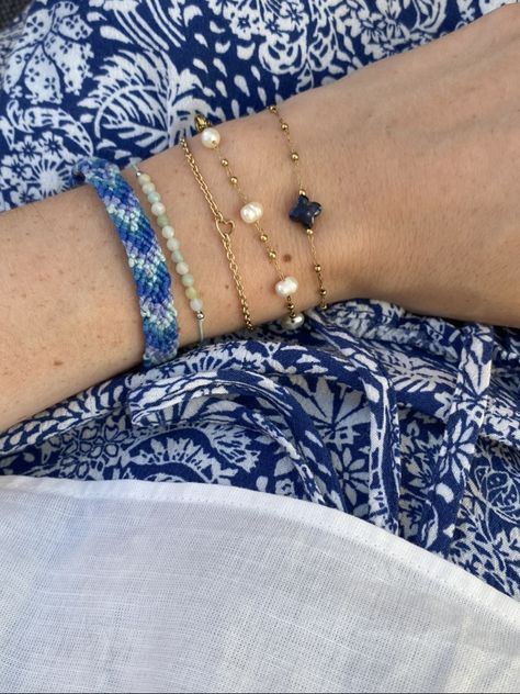 stockholm style coastal grand daughter cute blue theme bracelets Coastal Grand Daughter Aesthetic Summer, Coastal Granddaughter Bracelets, Costal Bracelets, Coastal Granddaughter Wishlist, Coastal Grandmother Jewelry, Coastal Daughter Aesthetic, Costal Granddaughter Jewelry, Costal Grand Daughter Aesthetic Outfits, Coastal Grand Daughter Outfits