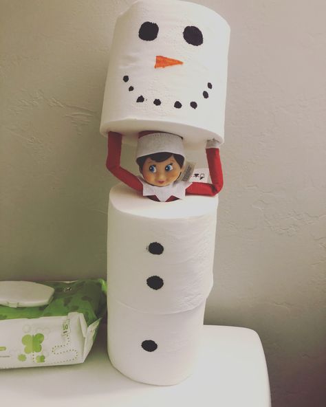 Icup Elf On The Shelf Toilet Paper, Elf On A Shelf Toilet Paper, Elf With Toilet Paper, Elf On The Shelf With Toilet Paper, Snowman Elf On The Shelf Ideas, Elf On The Shelf Toilet Paper Snowman, Elf On The Shelf Ideas Toilet Paper, Elf On The Shelf Snow, Snow Elf