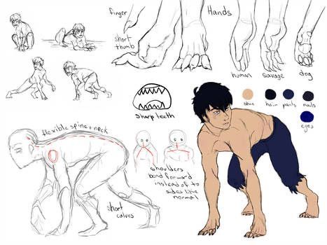 Part Animal Part Human Oc, Flexible Body, Ref Sheet, Cool Tattoo, Werewolf Art, Creature Drawings, Creature Concept Art, Creature Concept, Drawing Base