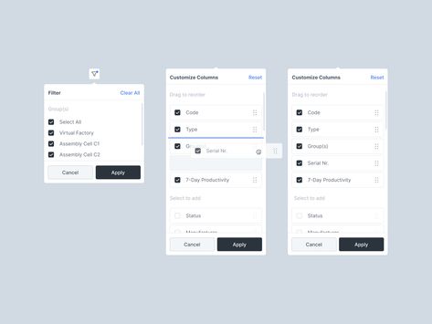 Ux App Design, Drop Down Table, Ux Mobile, Ui Components, Application Design, Dashboard Design, App Ui Design, Learning Design, Design System