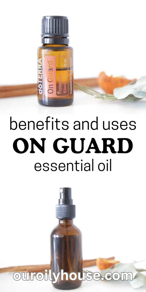 On Guard essential oil is one of my most used DoTERRA blends, which should come as no surprise with its long list of benefits, including its immune-supporting properties. Learn the many benefits and uses of On Guard essential oil. On Guard Diffuser Blend, Doterra On Guard Uses, On Guard Doterra, Essential Oil Roller Bottle Blends, On Guard Essential Oil, Doterra On Guard, Essential Oil Spray Recipes, Terra Essential Oils, Essential Oils Video