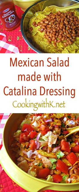 Catalina Dressing, Mexican Salad Recipes, Mexican Salad, Recipes Mediterranean, Carrot Salad Recipes, Recipes Fruit, Mexican Salads, Fall Salad, Keto Salad