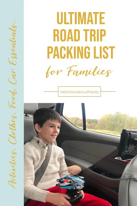 Are you ready for an unforgettable family road trip? Packing for a road trip can be daunting, but with our comprehensive road trip packing list, you'll never forget the essentials—no matter how far you’re traveling. We’ll cover all the road trip essentials from food and clothing, to entertainment and emergency supplies. With our list, you and your family will be prepared for a smooth and enjoyable ride! Family Road Trip Packing List, Family Vacation Packing List, Pack For A Road Trip, Road Trip Necessities, Trip Packing List, Safety Checklist, Road Trip Packing List, Trip Packing, Family Road Trip