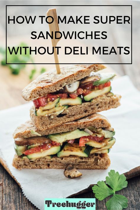 Any why you shouldn't be eating processed meat anyway. No Deli Meat Sandwiches, Non Processed Sandwich, Sandwiches Without Processed Meat, Sandwich Recipes No Meat, Salads Without Meat, Lunch Meat Alternative, Lunch Alternatives To Deli Meat, Sandwiches Without Deli Meat, Non Deli Meat Sandwiches