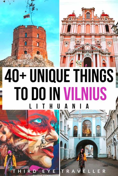 Pink Church, Lithuania Vilnius, Lithuania Travel, Ultimate Bucket List, Baltic States, Travel Essentials List, Vilnius Lithuania, Long Flights, Essentials List