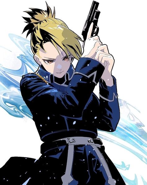 Hiromu Arakawa, Riza Hawkeye, Alphonse Elric, Roy Mustang, Naruto Drawings, Horror Movie Art, Fullmetal Alchemist Brotherhood, Art Idea, Cool Anime Pictures