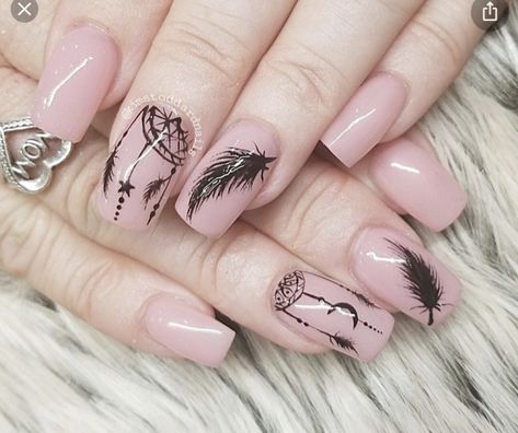 Dream Catcher Nail Art, Dream Catcher Nails, Bohemian Nails, Mandala Nails, Indian Nails, Boho Nails, Country Nails, Funky Nail Art, Nail Designs Pictures