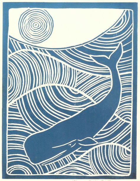 Lino Print Pattern, Trippy Tattoo, Arte Doodle, Mono Print, Linoleum Print, Linocut Printmaking, Lino Art, Creation Art, Whale Art