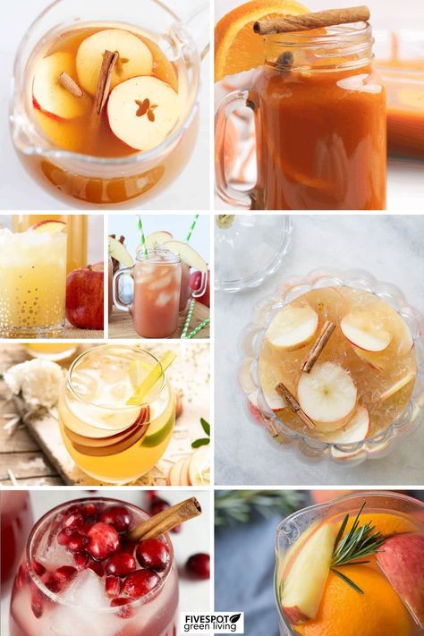 From pumpkin flavors to apple cider drinks, this time of year is so fun to make festive fall punch recipes that look just like the foliage outside! Fall Lemonade, Apple Cider Drinks, Apple Pie Punch, Fall Punch Recipes, Fall Punch, Apple Cider Punch, Holiday Mocktail, Thanksgiving Punch, Wine Punch