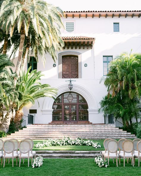 Santa Barbara Court House Wedding, Santa Barbara Elopement, Santa Barbara Courthouse Wedding, Santa Barbara Wedding Venue, Wedding Reception Layout, Reception Layout, Santa Barbara Courthouse, Construction Documents, Ceremony Design