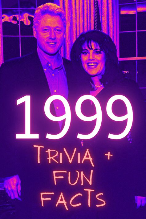 Bill Clinton and Monica Lewinsky pose in the White House. Pop Trivia Questions And Answers, 1963 Trivia, 90s Trivia Questions And Answers, 80s Trivia With Answers, 1990s Trivia Questions, Trivia Questions For Adults, 1990s Movies, Fun Trivia Questions, Popular Tv Shows