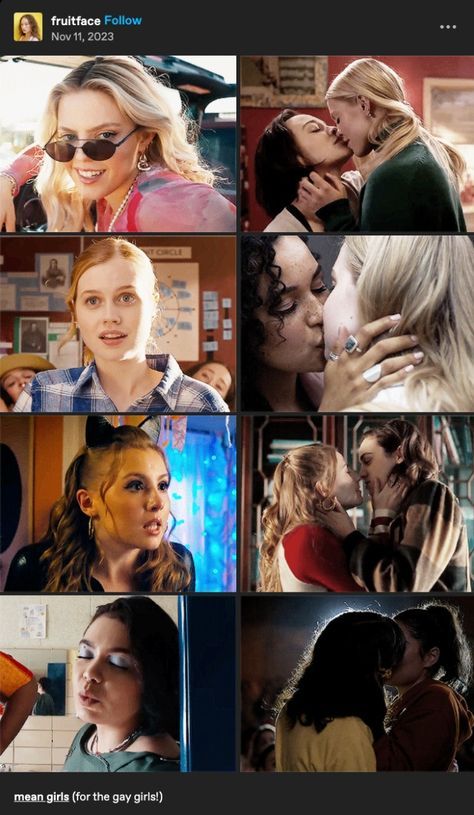 Sapphic Yearning, Wlw Movies, Musical Theatre Humor, Blonde Wife, Film Recommendations, Renee Rapp, Tv Show Couples, Fashion Rules, Silly Songs