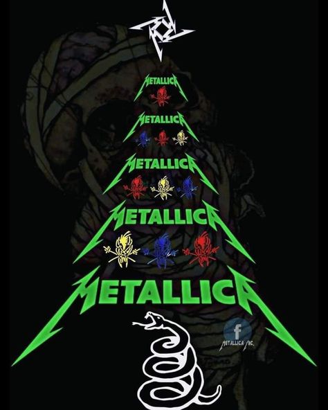 Metallica Christmas, Sick Backgrounds, Metallica Tattoo, Metal Funny, Arte Heavy Metal, Metal Wallpaper, Metallica Logo, Retro Shirt Design, Nike Logo Wallpapers