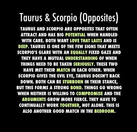 Taurus and Scorpio (Opposites) | HoroscopeFan Zodiac Opposites, Scorpio Tatoos, Scorpio And Taurus Relationship, Fixed Signs, Taurus Relationships, Scorpio Relationships, Scorpio Astrology, Zodiac Quotes Scorpio, Taurus Traits