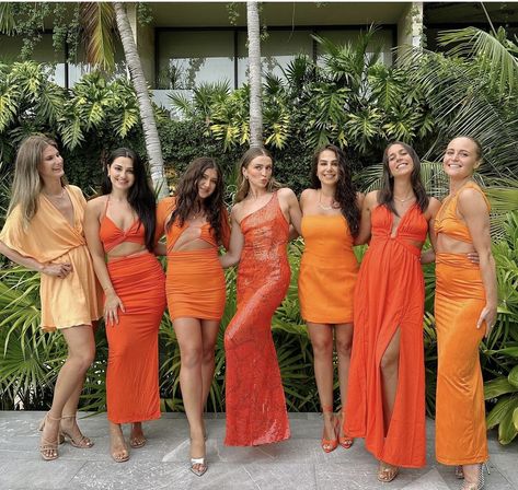 Bachelorette Outfit Themes, Bach Themes, Tequila Sunset, Mexico Bachelorette, Sunset Party, Coordinates Outfits, Rare Features, Beach Wedding Guests, Fiesta Tropical