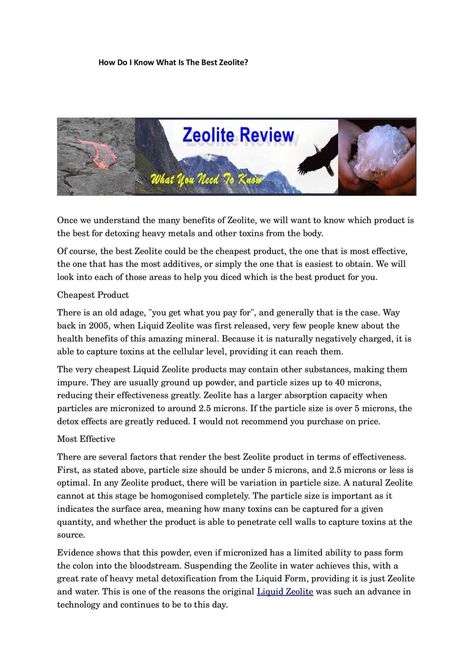 Zeolite Detox Heavy Metal, Zeolite Benefits, Health Reminders, Toxic Off, Body Detoxification, Kidney Cleanse, Word Online, Health Knowledge, Health Magazine