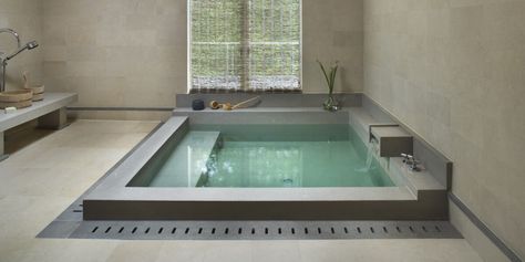 Custom Concrete Bathtubs The Hamptons NY, Boston MA & Washington DC Roman Bathroom, Bath Shower Combination, Sunken Bath, Concrete Bathtub, Sunken Bathtub, Concrete Bath, Hamptons Ny, Sunken Tub, Luxury Tub