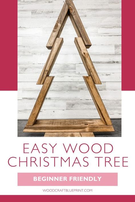 Add a handmade touch to your holiday decor with this DIY wood Christmas tree project! Using 2x4s, you can create a charming and unique tree that’s both easy and affordable. Access the tutorial now. Wooden Tree Template, Christmas Wood Tree Ideas, 4x4 Wood Christmas Tree, Wood Tree Projects, Diy Wooden Dowel Christmas Tree, Rustic Wood Trees, 2 By 4 Christmas Tree, Wood Christmas Tree Crafts, Christmas Wood Trees Diy