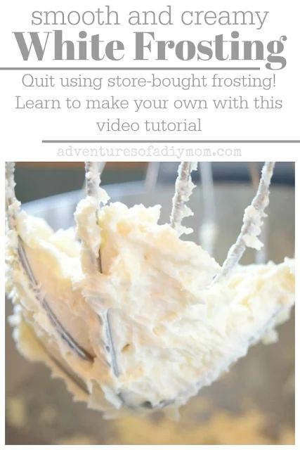 Smooth and Creamy White Frosting Jiffy White Frosting Recipe, White Frosting Recipe For Cake, Homemade Frosting Easy Powdered Sugar, Easy White Frosting, Vanilla Frosting Recipe Easy, Powder Sugar Frosting, Canned Frosting Tips, White Icing Recipe, Granulated Sugar Frosting