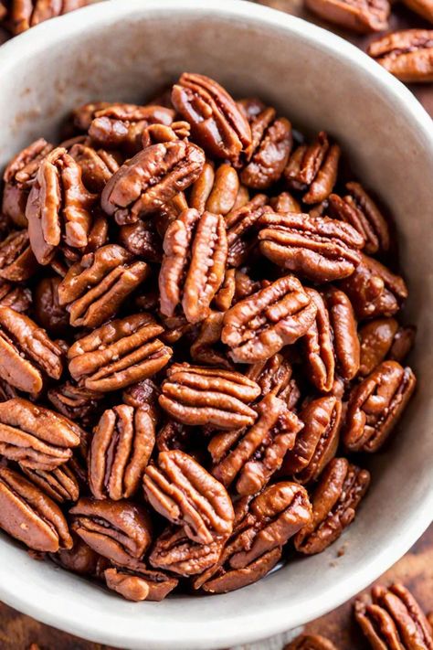 Slow Cooker Candied Cinnamon Pecans Recipe

Ingredients

- 1 pound pecan halves
- 1 cup granulated sugar
- 1/2 cup unsalted butter
- 1 teaspoon ground cinnamon
- 1/4 teaspoon salt
- 1/4 teaspoon vanilla extract

Full Cooking Instructions on... Pecan Halves Recipe, Slow Cooker Pecans, Crockpot Pecans Candied, Slow Cooker Candied Pecans, Cinnamon Pecans Recipe Easy, Crockpot Pecans, Cinnamon Pecans Recipe, Cranberry Bliss Bars Recipe, Pecan Recipes Easy