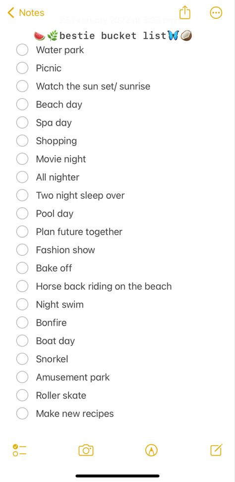 Best Friend To Do List, Bestie To Do List, Things To Do With Bestie Bucket Lists, Sister Bucket List, Friend To Do List, Bestie Ideas Bucket Lists, Bucket List Ideas For Best Friends, Bucket List With Best Friend, Summer Bucket List For Best Friends