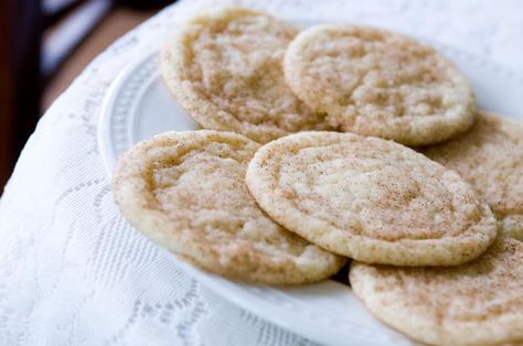 Snickerdoodles!  Originally, from the German 'Schneckennudeln' meaning 'snail noodles'.  We just think it means an awesome riff on a sugar cookie. Snickerdoodle Cookies Recipe, Soft Snickerdoodle Cookies, Best Snickerdoodle Cookies, Snickerdoodle Recipe, Snickerdoodle Cookies, Snickerdoodle Cookie Recipes, Köstliche Desserts, Snickerdoodles, Favorite Cookies