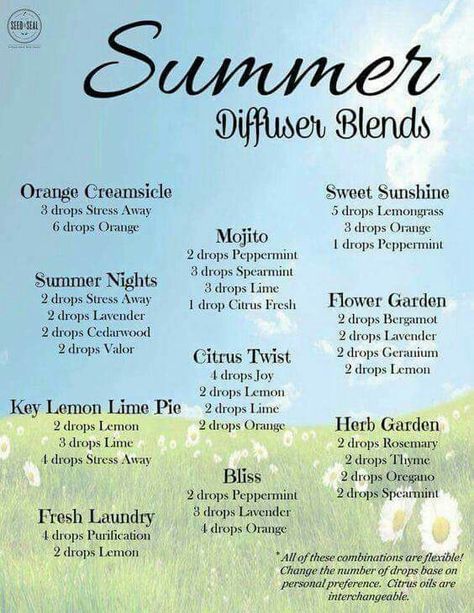 Fun summer diffuser blends Essential Oils For Beginners, Spa Essential Oils, Summer Diffuser Blends, Summer Essential Oils, Doterra Diffuser Blends, Essential Oil Combinations, Essential Oil Diffuser Blends Recipes, Young Living Essential Oils Recipes, Essential Oils Guide