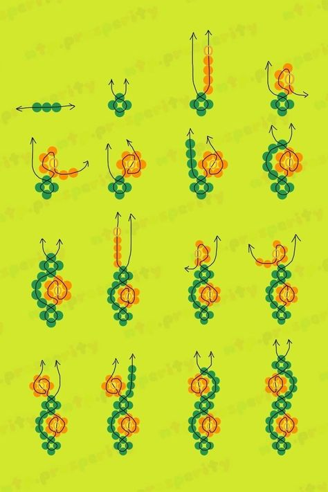 Seed Bead Patterns For Beginners, Telegram Bracelet, Bead Work Ideas, Beaded Friendship Bracelet Ideas, Seed Bead Bracelets Patterns Tutorials, Bead Pets Pattern Easy, Beaded Bracelet Patterns Tutorials, Beaded Jewelry Tutorials Step By Step, Beaded Flower Tutorial