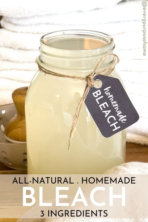 homemade bleach Natural Bleach Alternative Laundry, Homemade Oxyclean Recipe, Diy Home Cleaners Natural, Bleach Alternative For Laundry, Homemade Bleach Cleaner, Diy Natural Products Household Cleaners, All Natural Cleaning Products Diy, Bleach Alternative Cleaning, Diy Bleach Alternative