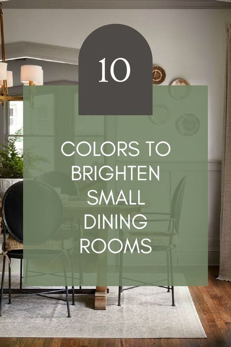 10 small dining room colors that can completely change your space! Choosing the perfect paint can not only refresh your dining area but also make it feel more inviting. Whether you prefer vibrant hues or calming tones, these color ideas will help you discover a palette that suits your taste and style. From soft pastels to rich jewel tones, explore these creative color options for small dining rooms. Plus, learn tips on how the right color can play a huge role in transforming the mood of your dining experience. Dining Room Design Paint Colors, Dual Tone Wall Paint, Peppercorn Sherwin Williams Dining Room, Painted Dining Room Ceiling, Sage Dining Room Walls, Dining Room Paint Colors Benjamin Moore, Sherwin Williams Dining Room Colors, Accent Wall Dining Room Paint Ideas, Two Tone Dining Room Walls