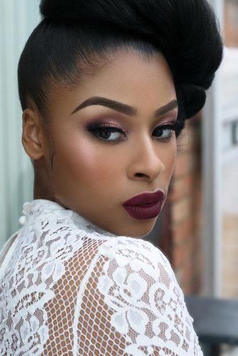 Black Bride Makeup Ideas ❤︎ Wedding planning ideas & inspiration. Wedding dresses, decor, and lots more. #weddingideas #wedding #bridal Black Bride Makeup, Bride Makeup Ideas, Black Bridal Makeup, Glam Bride Makeup, Wedding Makeup Bridesmaid, Brides Makeup, Maquillage Yeux Cut Crease, Fall Wedding Makeup, Wedding Makeup Bride