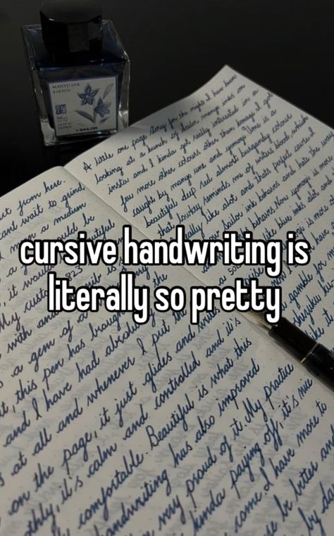 Handwriting Examples Cursive, Cursive Writing Aesthetic, Pretty Cursive Handwriting, How To Write In Cursive, Writing Inspo Aesthetic, Cute Cursive Handwriting, Cursive Handwriting Aesthetic, Cursive Aesthetic, Fancy Writing Styles