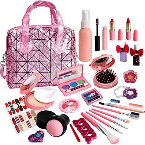 Kids Makeup Kit, Pretend Makeup, Makeup Toys, Makeup Kit For Kids, Play Makeup, Cosmetic Kit, Princess Toys, Kids Makeup