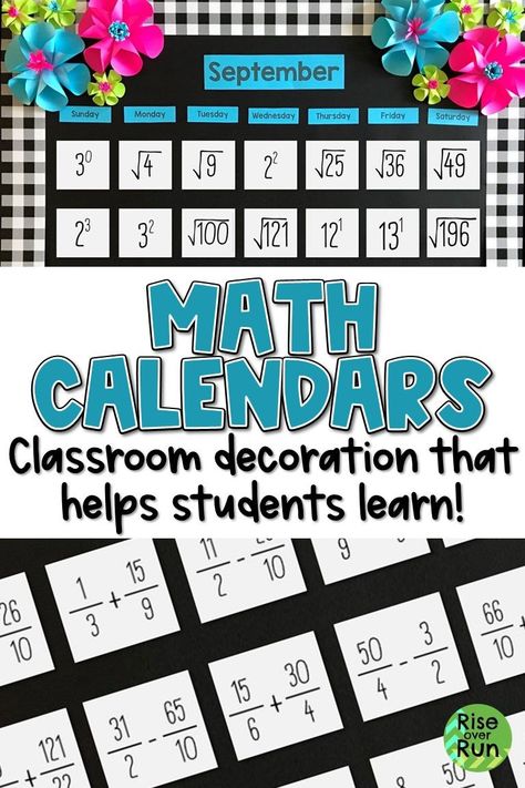 7th Grade Math Classroom Setup, Math Signs For Classroom, Math High School Classroom Decor, Middle School Classroom Decorating Ideas Math, Middle School Math Classroom Setup, Homeschool Bulletin Board, Math Bulletin Boards Elementary, Math Door Decorations, Teacher Rocks