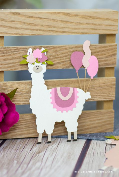 Llama Svg Free Cricut, Llama Birthday Card, Cricut Birthday Decorations, Llama Crafts, Birthday Card Cricut, Party Silhouette, Llama Svg, Cricut Birthday Cards, Bebe Shower