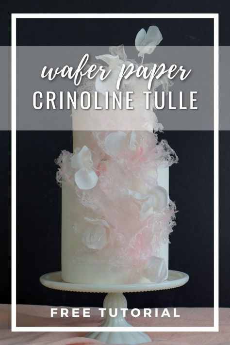 Wafer Paper Lace, Wafer Paper Cake Decoration, Wafer Paper Tutorial, Edible Flowers Cake, How To Make Wedding Cake, Wafer Paper Flowers, Edible Lace, Wafer Paper Cake, Edible Paper