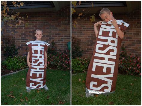 Hershey's candy bar costume Candy Bar Costume, Halloween 2010, Make A Shirt, Hershey Candy Bars, Hershey Bar, Preschool Class, Creative Valentines, Diy Valentines Crafts, Making Shirts