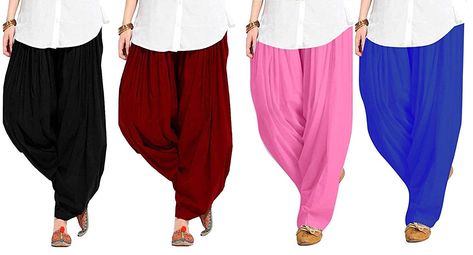 Patiala Salwar Suits, Salwar Pants, Macys Women, Kurta Patterns, Dhoti Pants, Patiala Salwar, Utsav Fashion, Pajama Pant, Black White Pink