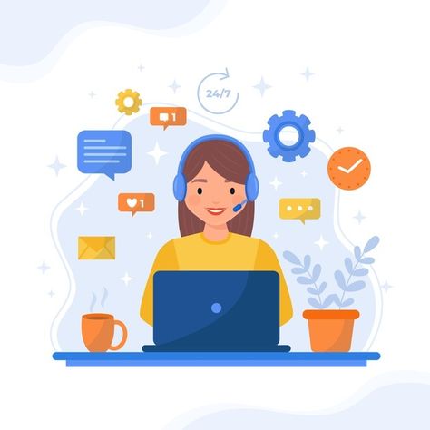 Customer Support Illustration, Crm Illustration, Customer Illustration, Contact Illustration, Ppt Animation, Support Illustration, Geometric Graphic Design, Support Pictures, Instagram Username Ideas