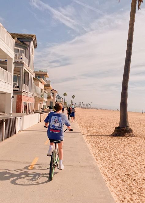 #aesthetic #california #bikes #riding #partyparty #aesthicbeach #beachvibes #beach Biking On The Beach, Beach Bike Ride Aesthetic, Riding Bikes Aesthetic, Beach Bike Aesthetic, Riding Bike Aesthetic, Bike On The Beach, Aesthetic Bike Ride, Mixed Personalities, Beach Bum Aesthetic