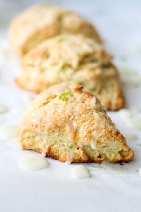 Coconut Lime Muffins, Summer Scone Flavors, Coconut Lime Scones, Key Lime Scones, Summer Scones, Lime Scones, Coconut Scones, Best Scone Recipe, Pescetarian Recipes