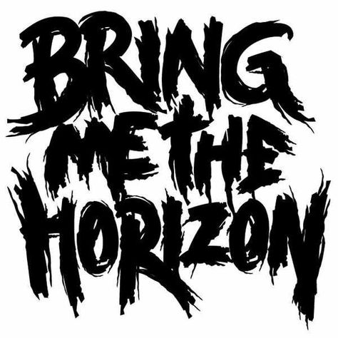 BMTH logo Tattoo Tutorial, Music Logo, Bring Me The Horizon, Band Logos, Emo Bands, Color Help, Monochrome Photography, Jewelry Display, Tattoo Photo